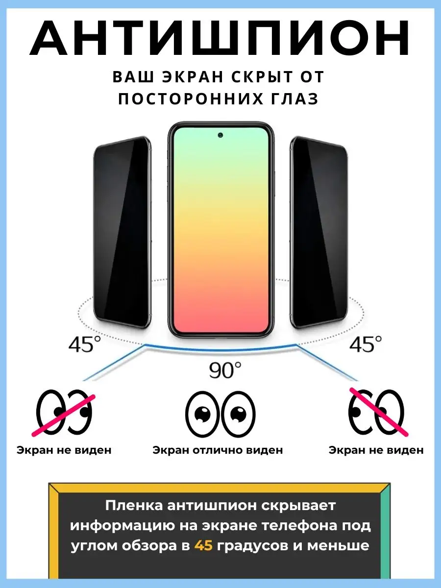 Пленка Poco X4 GT антишпион Гидрогелевая Resmart 159282817 купить за 526 ₽  в интернет-магазине Wildberries