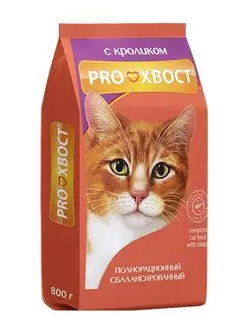 Корм для кошек сухой кролик 800г ProХвост / Прохвост 159285292 купить за 298 ₽ в интернет-магазине Wildberries