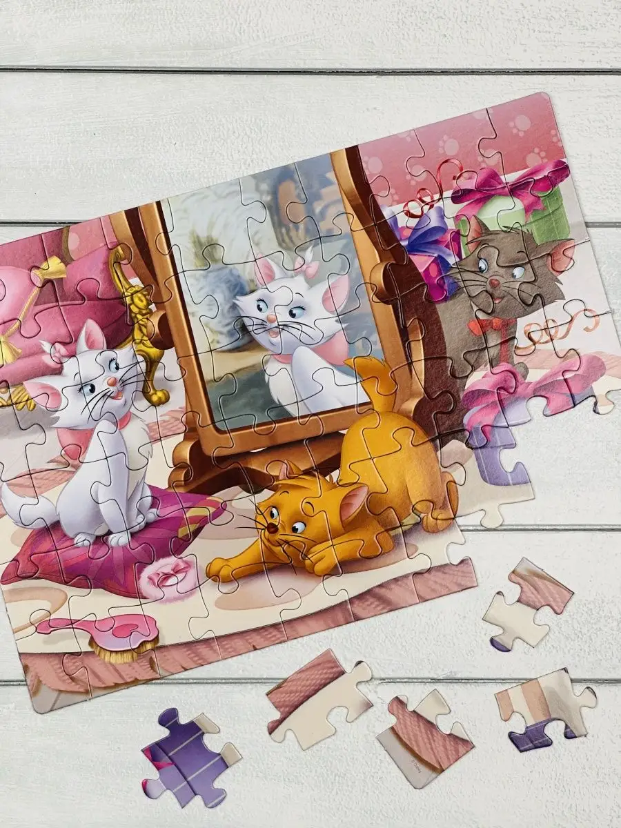 Пазл Зверята Дисней 60 деталей Коты аристократы кошечка Мари Step Puzzle  159296177 купить за 325 ₽ в интернет-магазине Wildberries