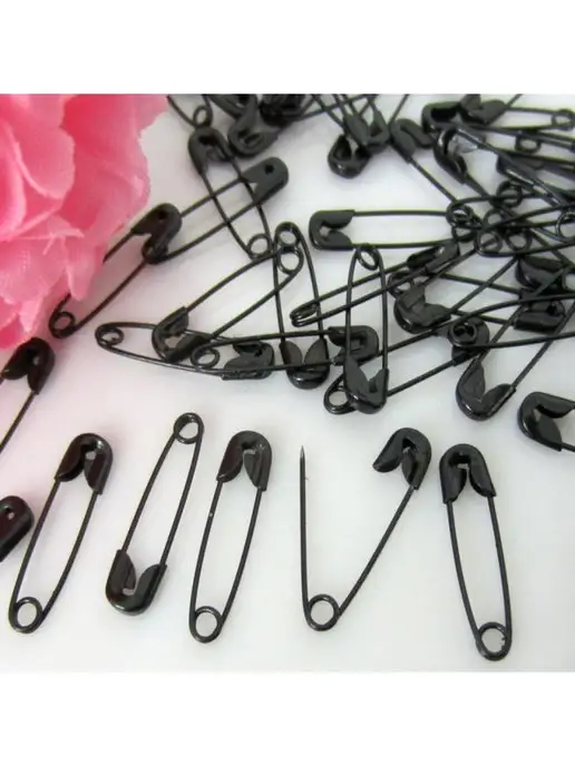 warriors булавки английские маленькие, черный, фото 2