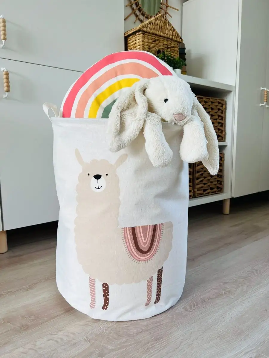 Корзина тканевая для игрушек большая для хранения белья