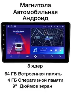 Автомагнитола Андроид 9 дюймов с навигацией 4+64 159376826 купить за 6 856 ₽ в интернет-магазине Wildberries