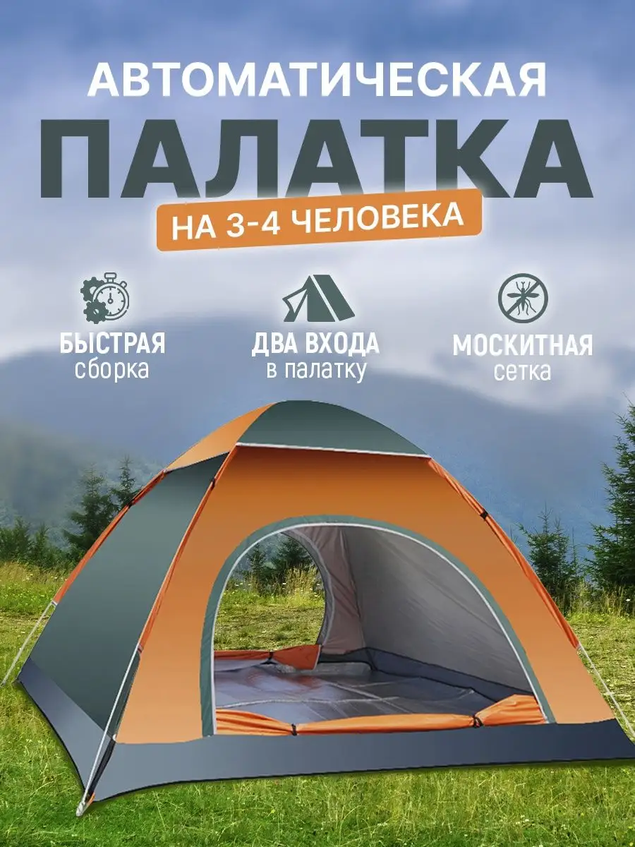 Палатка туристическая трехместная Deanda 159394819 купить за 2 640 ₽ в  интернет-магазине Wildberries