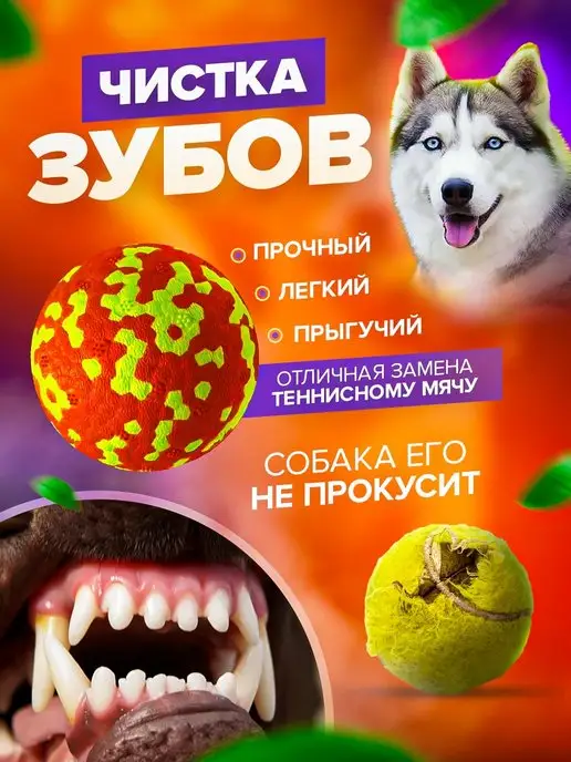 PETFORT Жевательная игрушка для собак, супер прочный мяч, вариант, фото 4