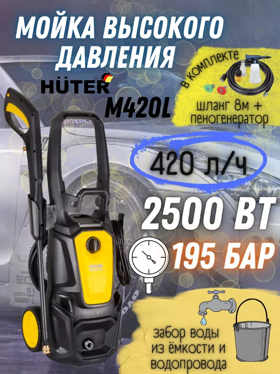 Автомойка huter m195 pw pro