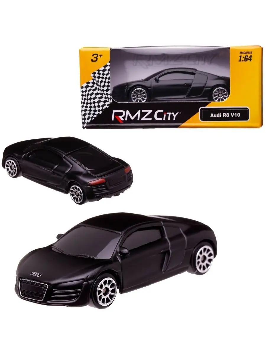 Машинка металлическая RMZ City 1 64 Audi R8 V10 UNI-FORTUNE 159526972  купить за 293 ₽ в интернет-магазине Wildberries