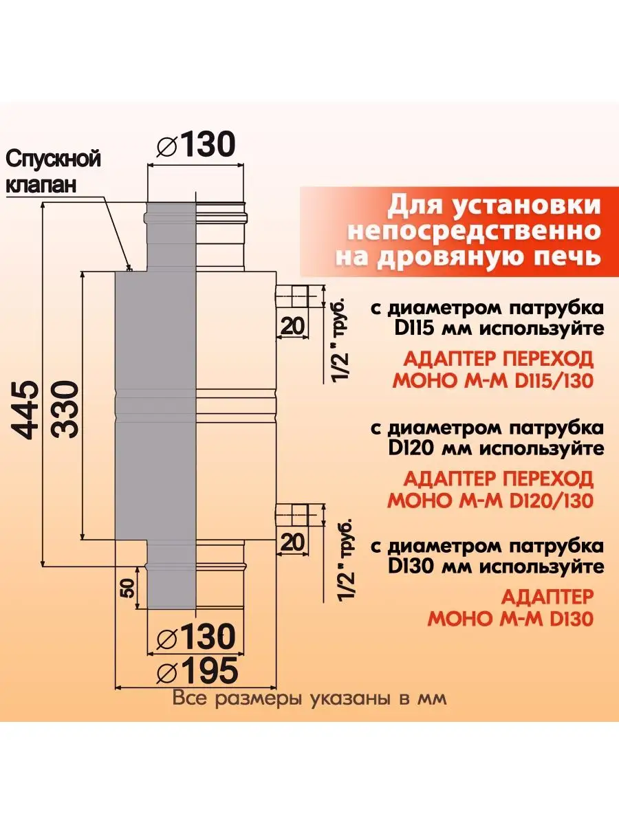 ППШ-М Пароперегреватель трубный 304, L495 D130/130 (К) Теплов и Сухов  159571485 купить за 11 251 ₽ в интернет-магазине Wildberries