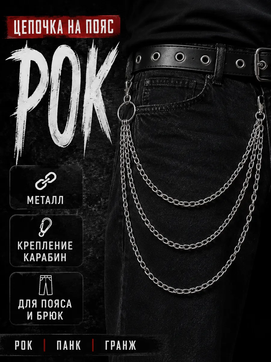 Цепочка на пояс Рок