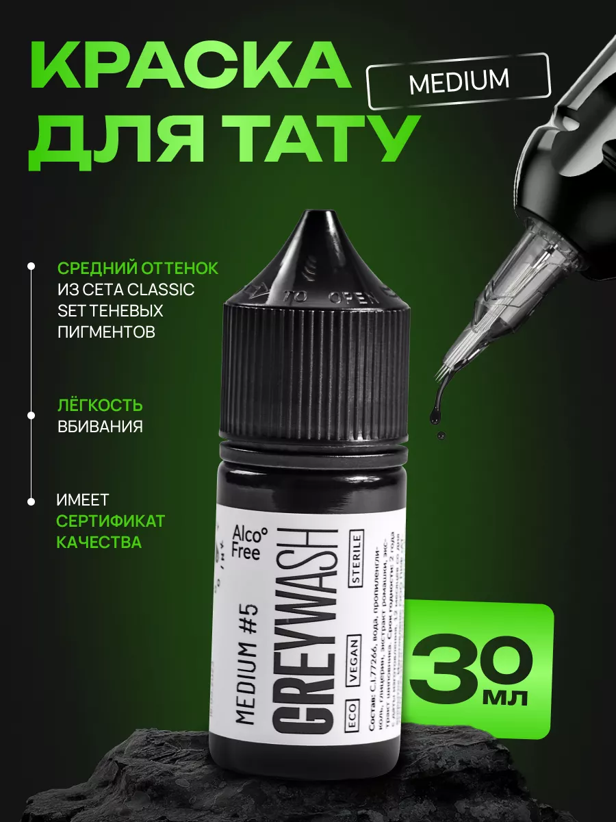 Купить Dynamic - Greywash Set в интернет магазине Good Luck Tattoo Supply