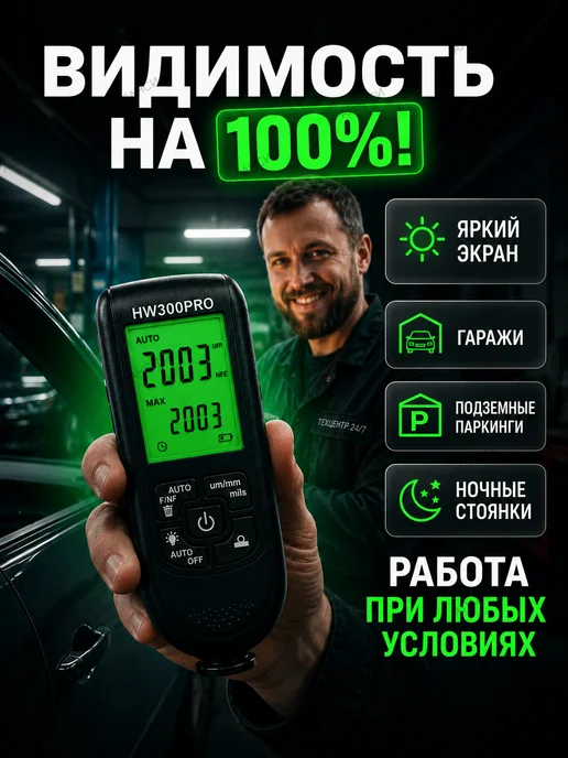 Аланси Толщиномер автомобильный. Толщинометр, вариант, фото 4