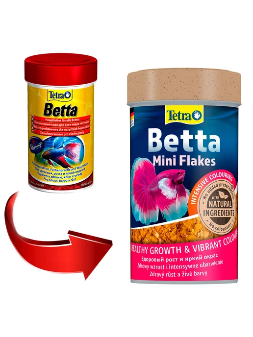 TETRA Корм для лабиринтовых рыб петушков хлопья Betta 100 мл, 100 мл, фото 2