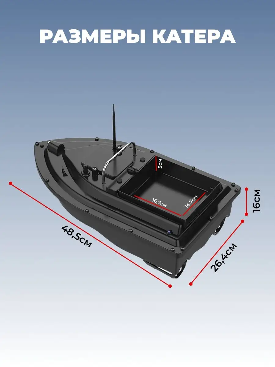 Катер прикормочный для рыбалки LORY STORE 159701594 купить в  интернет-магазине Wildberries
