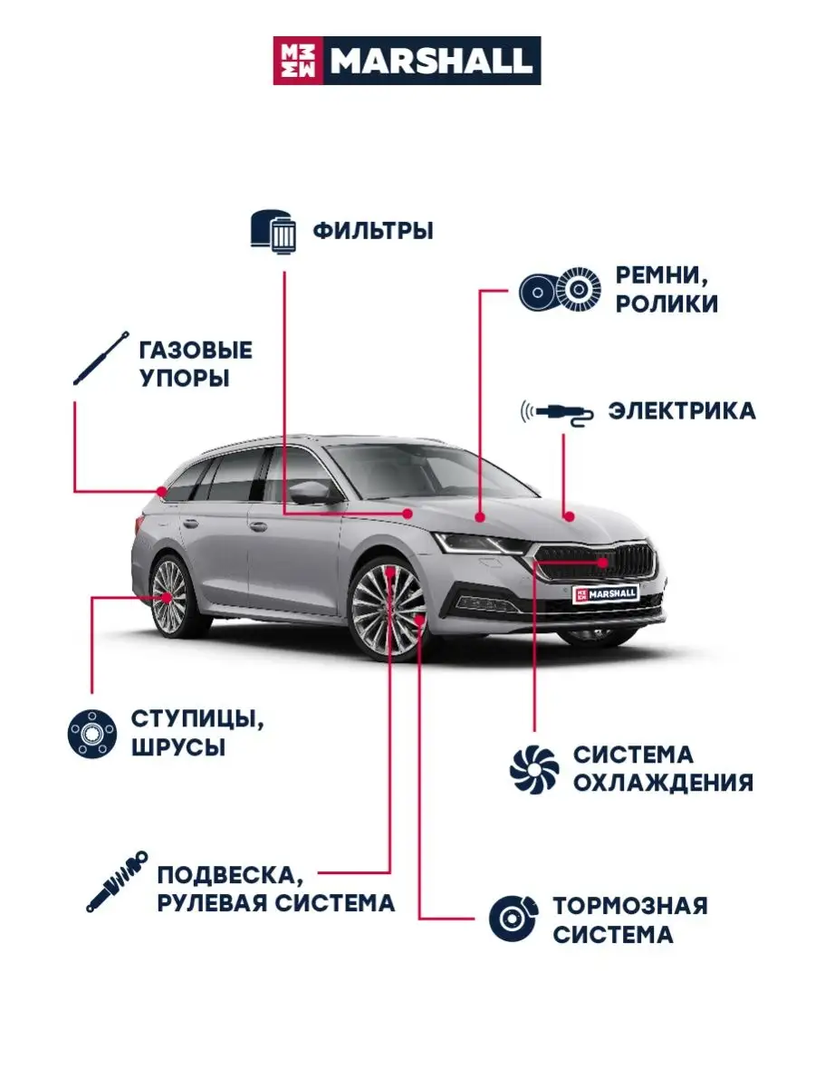 Газовый упор багажника Фольцваген: Touareg MARSHALL Autoparts 159710702  купить в интернет-магазине Wildberries