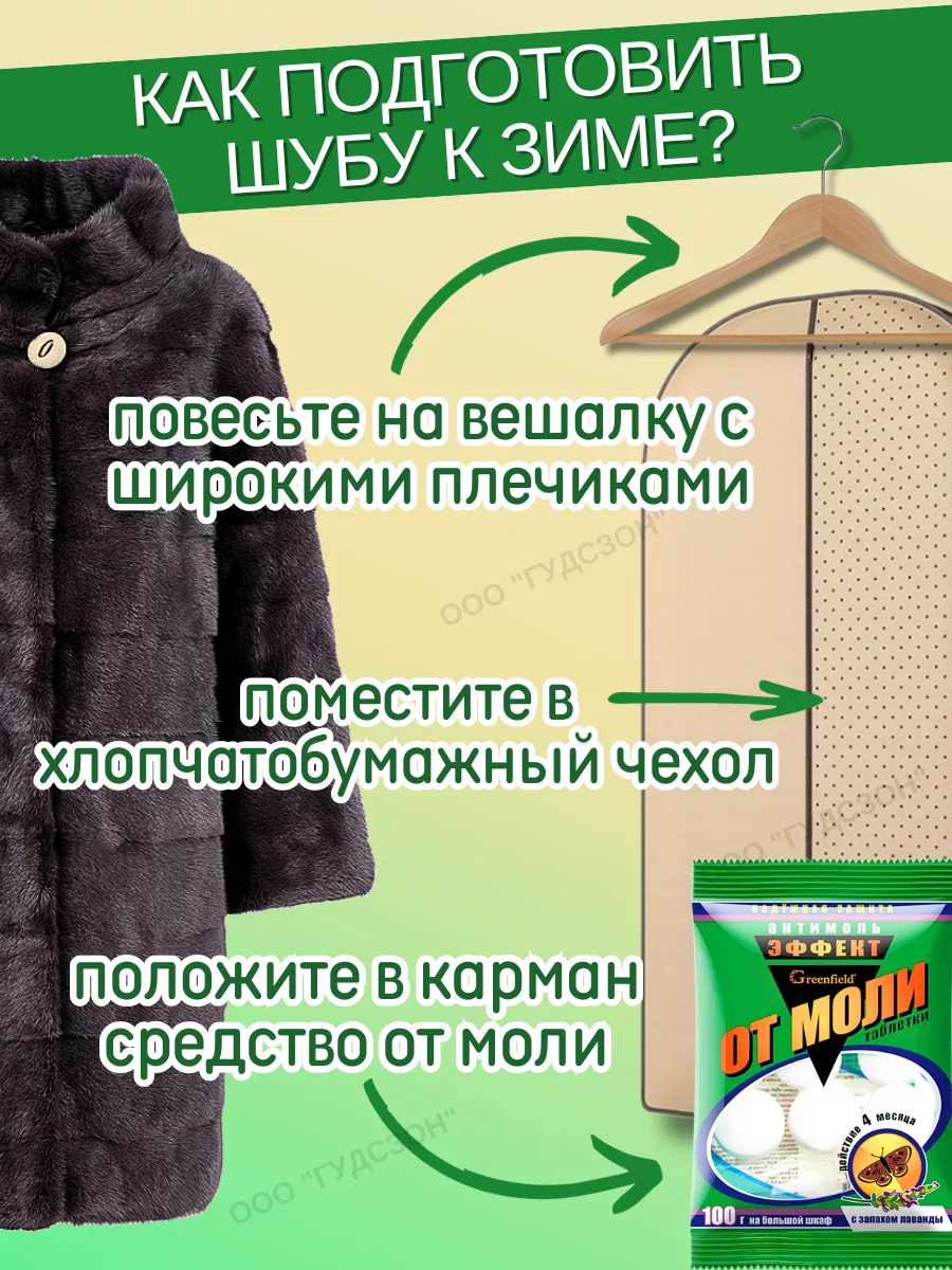 Средство от моли - таблетки нафталиновые в шкаф для одежды ГРИНФИЛД  159732425 купить за 196 ₽ в интернет-магазине Wildberries