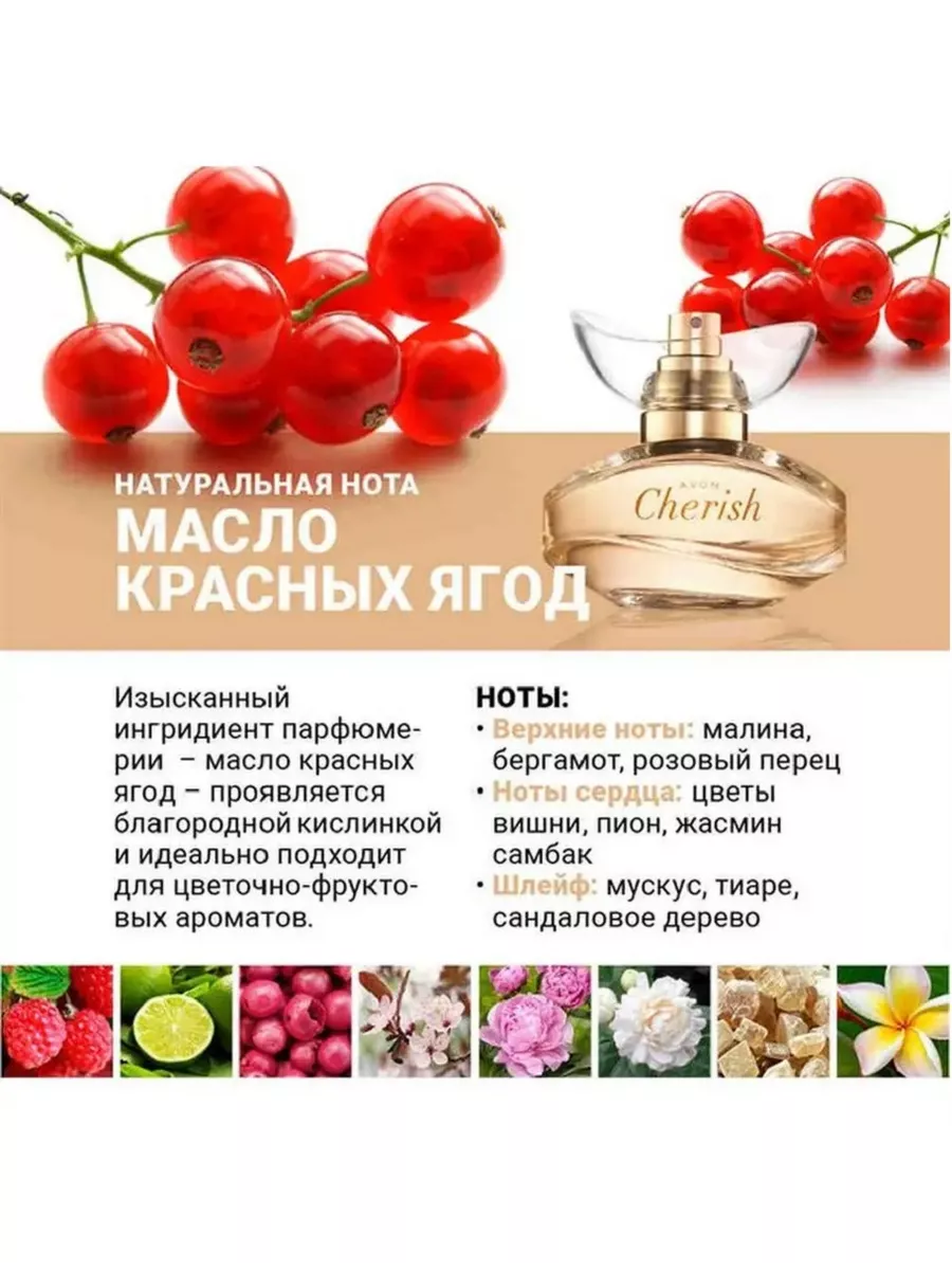 Парфюмерная вода Avon Cherish для нее, 50 мл AVON 159733334 купить за 772 ₽  в интернет-магазине Wildberries