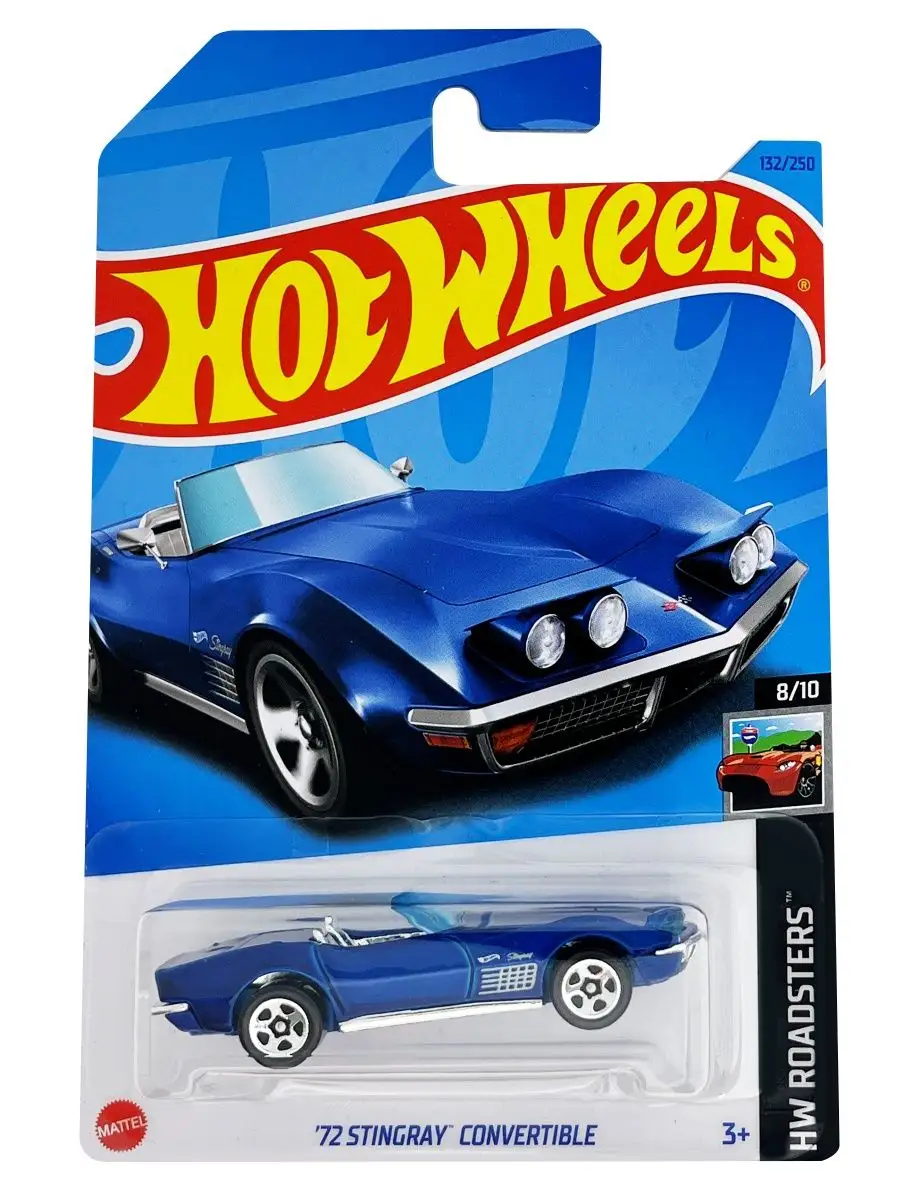 Машинка коллекционная 72 Stingray Convertible металлическая Hot Wheels  159763696 купить за 450 ₽ в интернет-магазине Wildberries