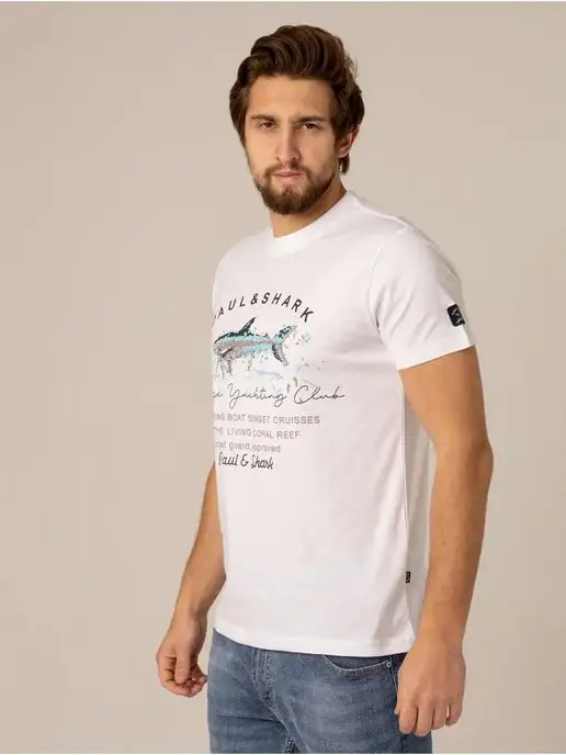 paul shark Футболка paul&shark, белый, фото 2
