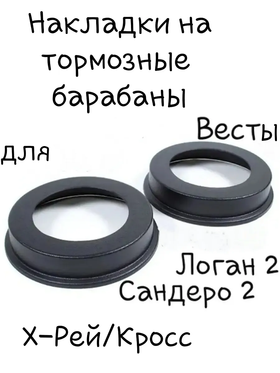 Накладки на тормозные барабаны для Весты