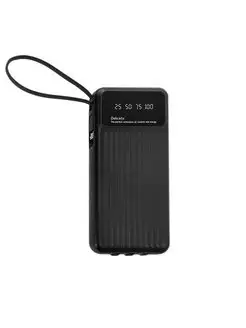 Power Bank 10000 mAh с проводами и фонариком черный GCR 159889142 купить за 2 728 ₽ в интернет-магазине Wildberries
