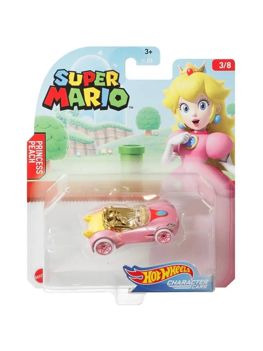 Машинка коллекционная оригинал SUPER MARIO PRINCESS PEACH Hot Wheels  159921141 купить в интернет-магазине Wildberries