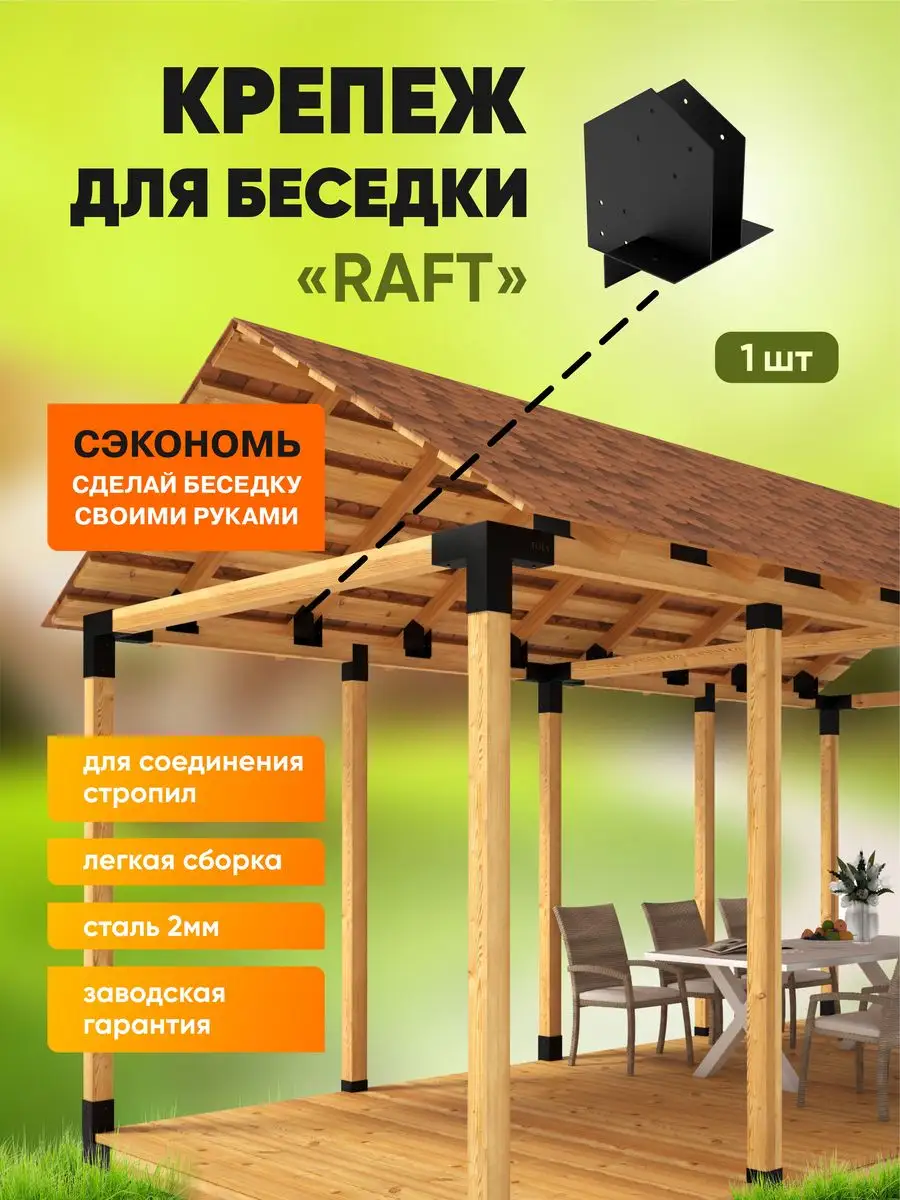 Крепеж для беседки садовой RAFT PRIDE FACTORY 159922249 купить в  интернет-магазине Wildberries