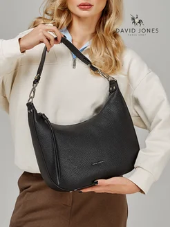 Сумка большая хобо шоппер на молнии David Jones 159923370 купить за 2 902 ₽ в интернет-магазине Wildberries