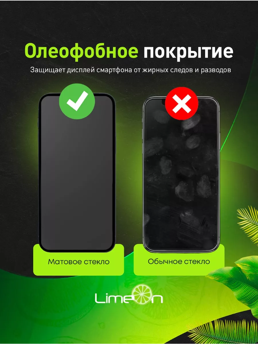 Матовое защитное стекло на iphone 12/12 pro, айфон 12 LimeOn 159929530  купить за 210 ₽ в интернет-магазине Wildberries