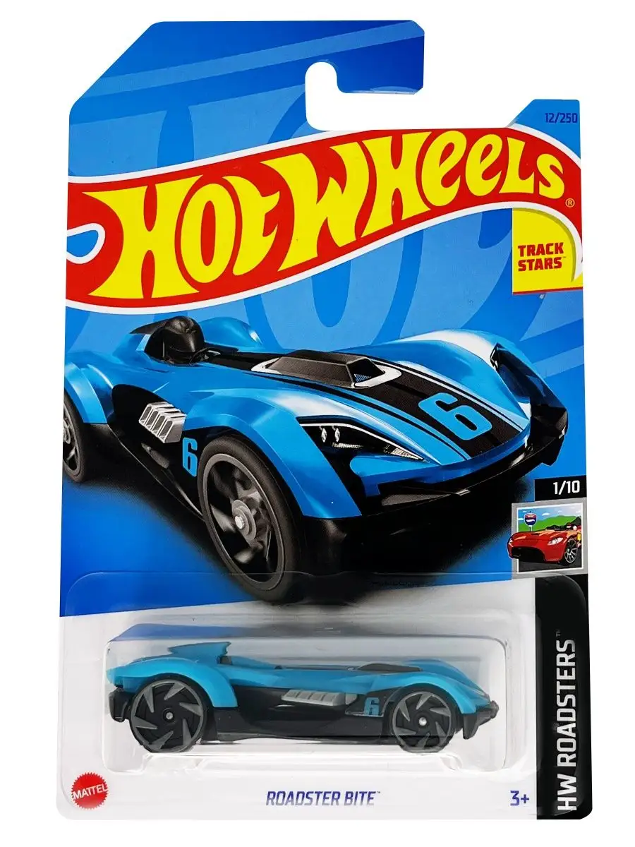 Машинка для трека Roadster Bite оригинал Hot Wheels 159939447 купить в  интернет-магазине Wildberries