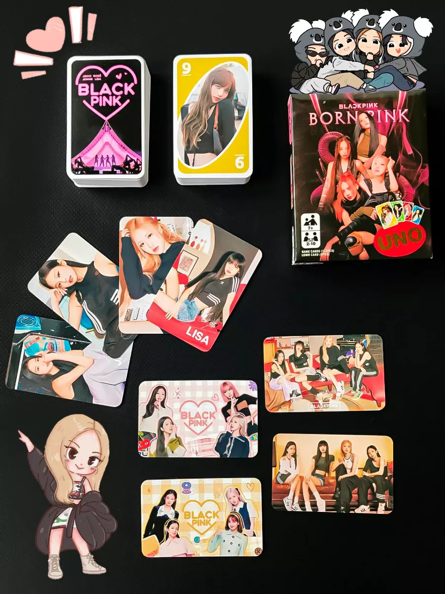 K-pop игра UNO Black pink, карты Уно Блэк пинк FanLab 159998989 купить за  447 ₽ в интернет-магазине Wildberries