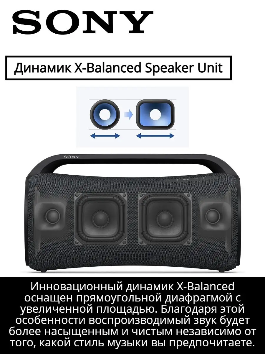 Беспроводная колонка SRS-XG500 X-Series Sony 160119389 купить в  интернет-магазине Wildberries