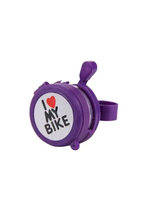 SX bike Звонок на велосипед с зеркалом фиолетовый "I love my bike", фиолетовый