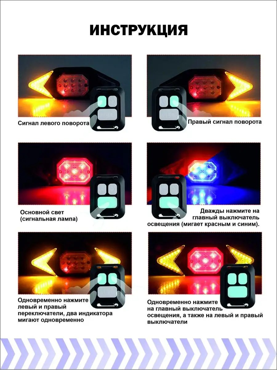 Поворотники на велосипед с пультом фонарь задний стоп сигнал Malachite  160169449 купить в интернет-магазине Wildberries